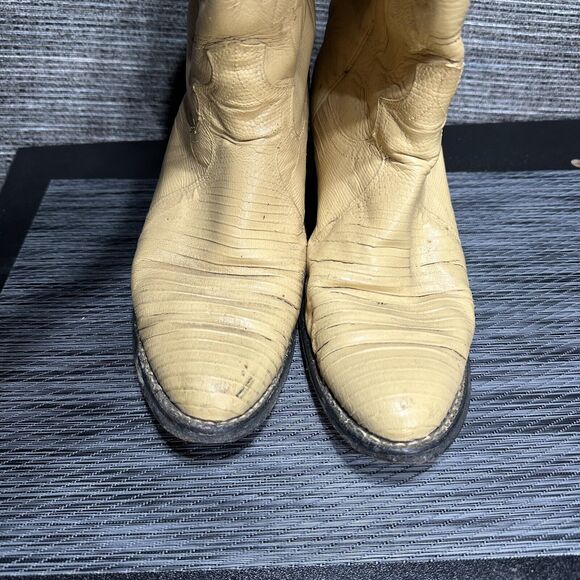 Justin Boots L 4676 Women’s 7.5 B Cream Yellow - Picture 5 of 16